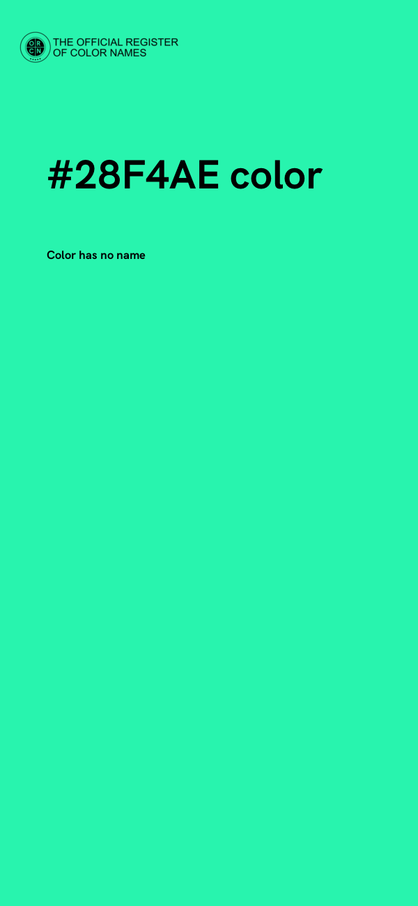 #28F4AE color image