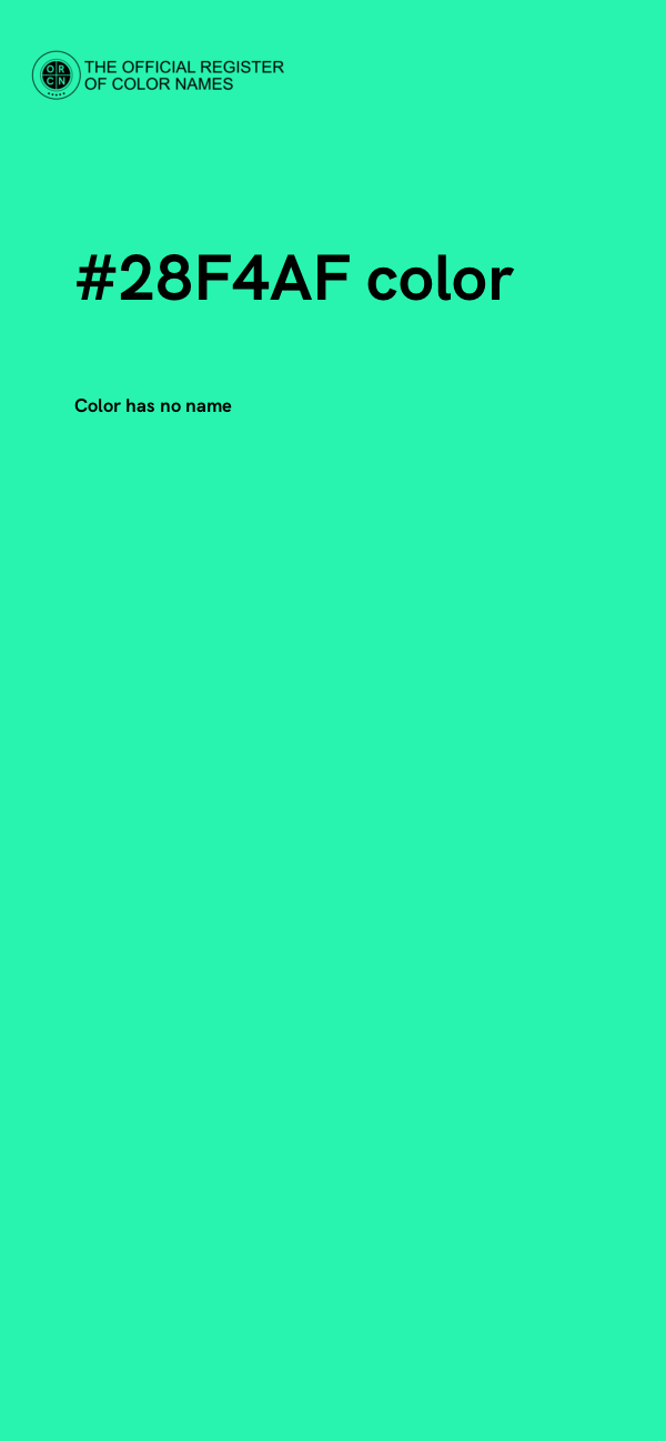 #28F4AF color image