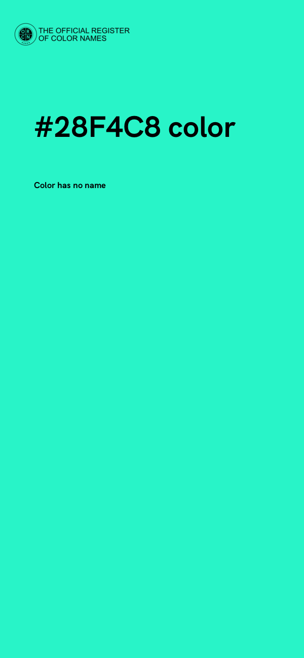 #28F4C8 color image