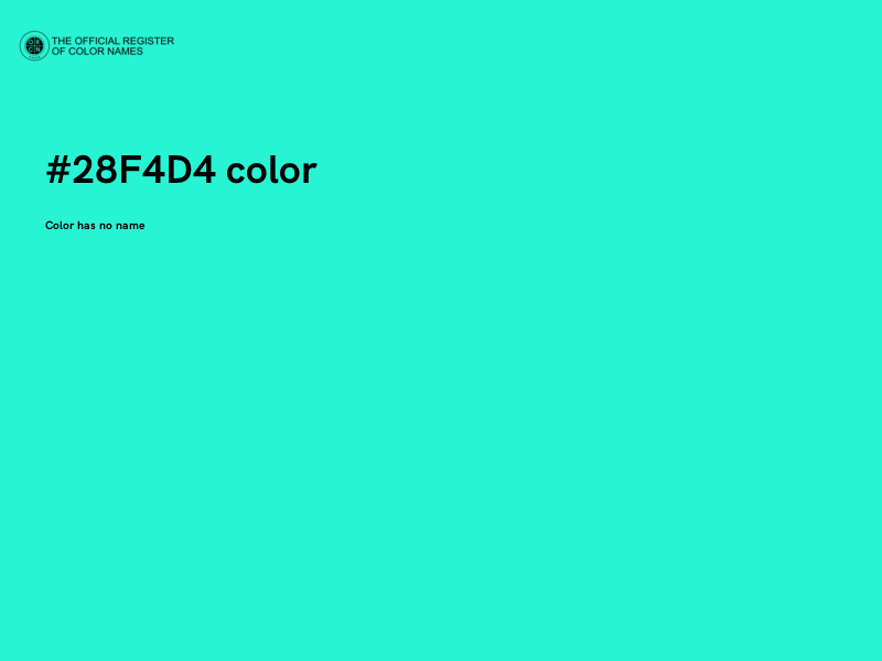 #28F4D4 color image