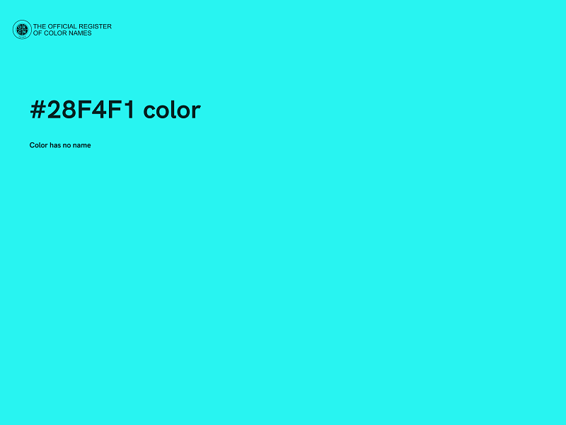 #28F4F1 color image