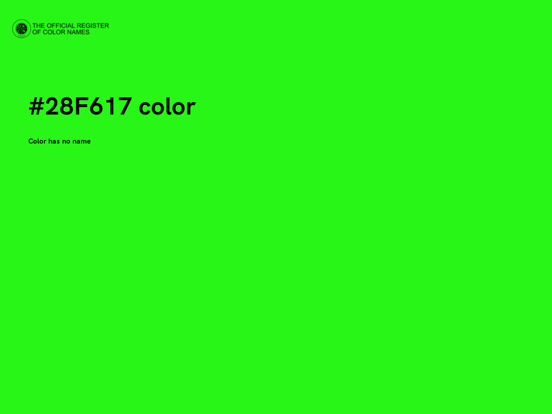 #28F617 color image