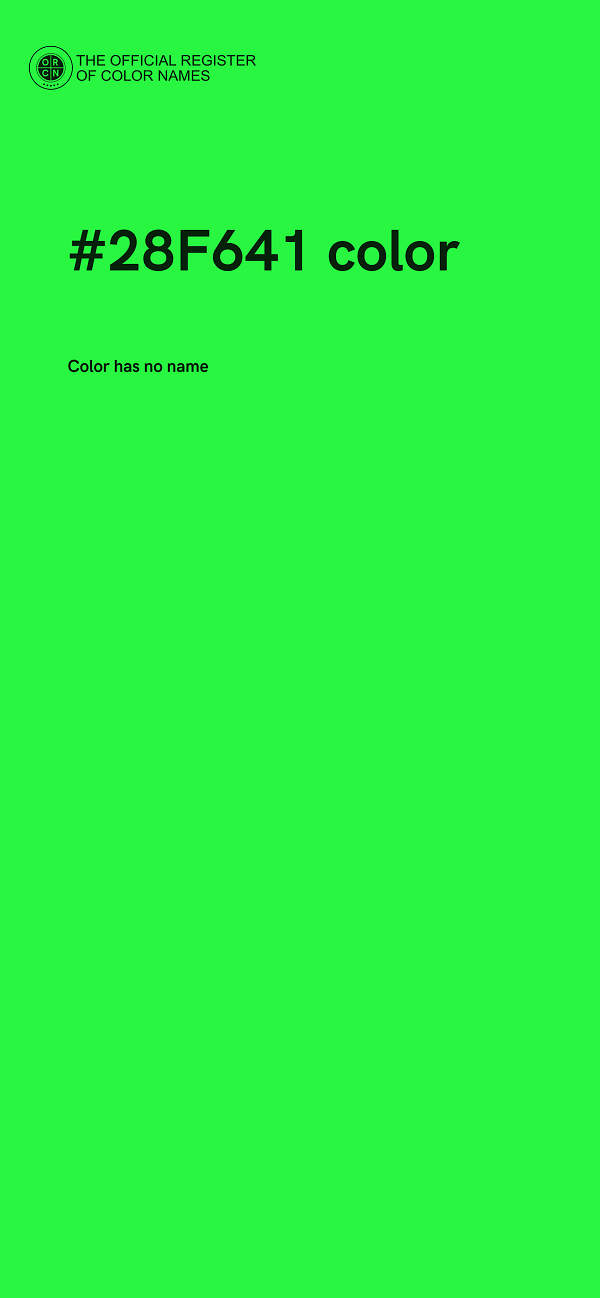#28F641 color image