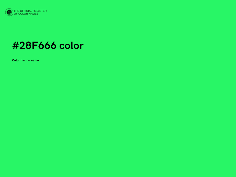 #28F666 color image