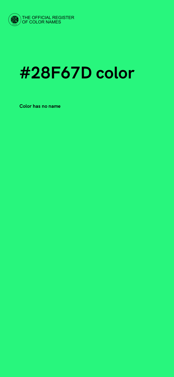 #28F67D color image