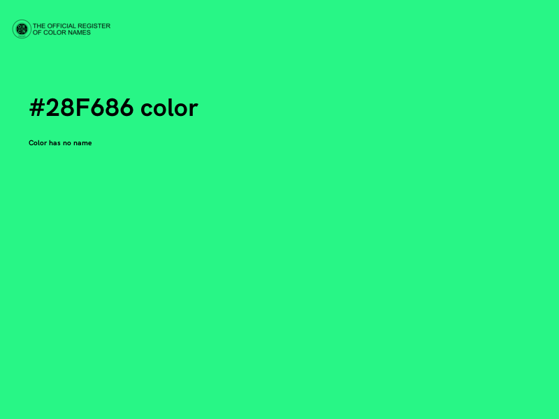 #28F686 color image