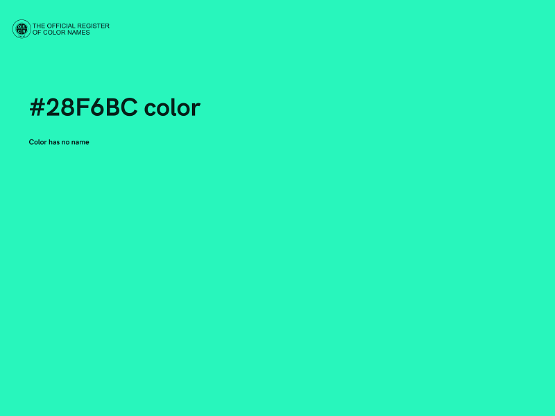 #28F6BC color image