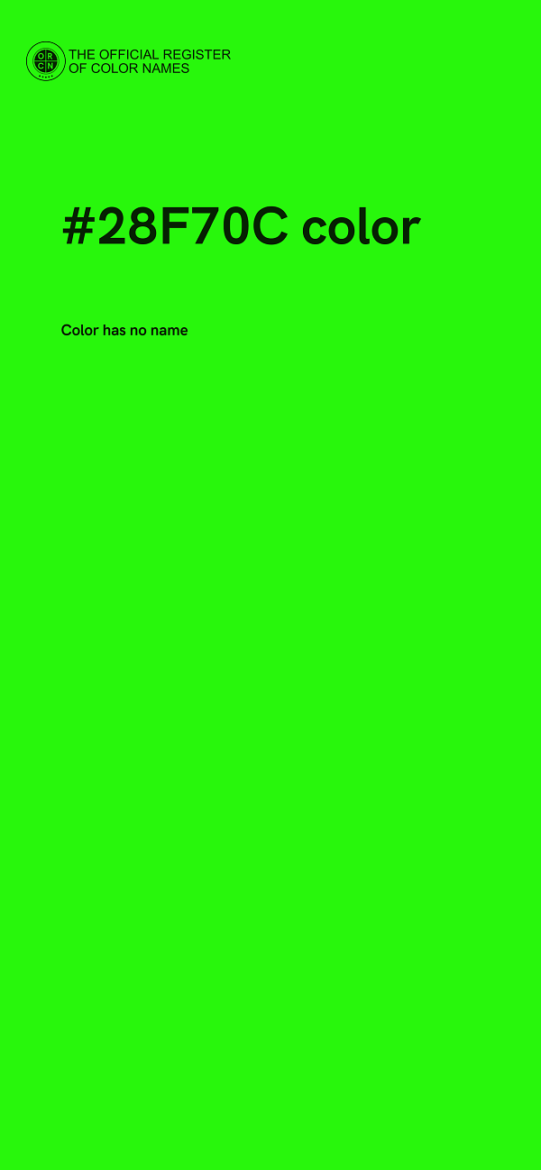 #28F70C color image