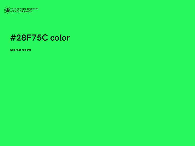 #28F75C color image