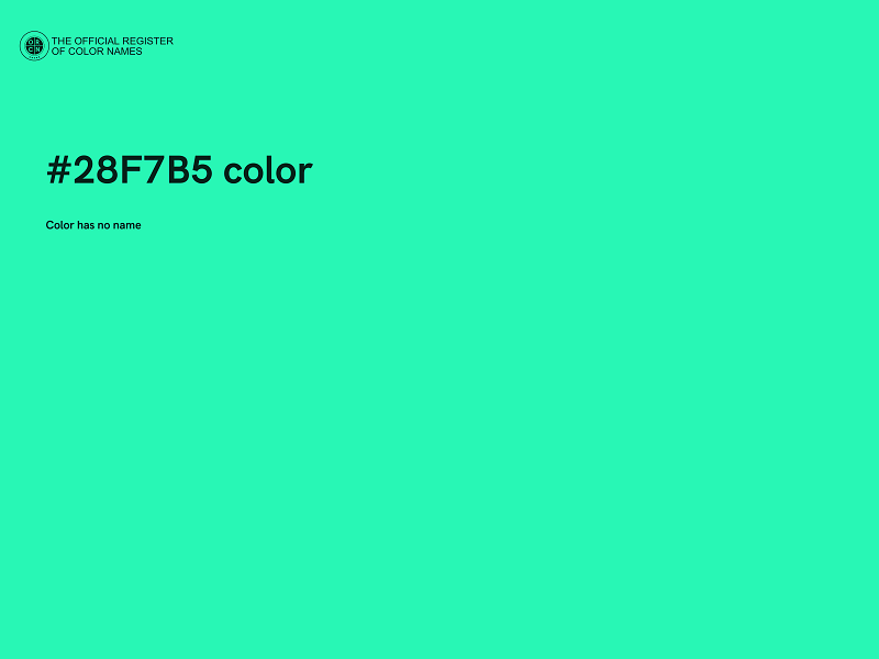 #28F7B5 color image