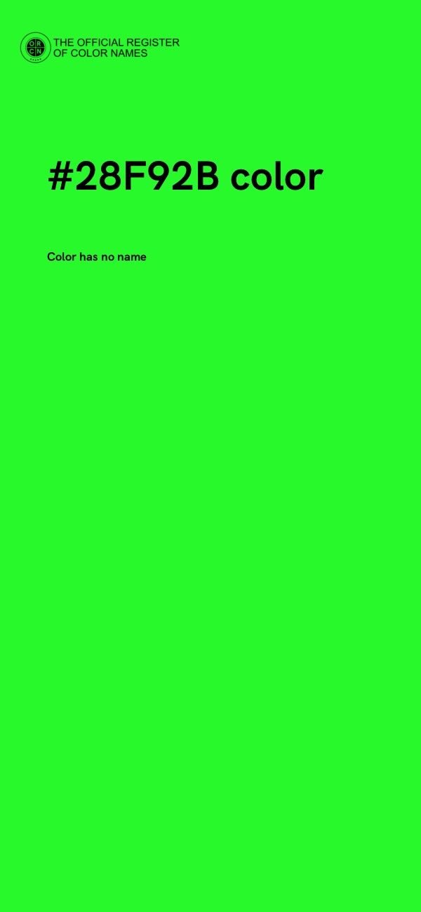 #28F92B color image