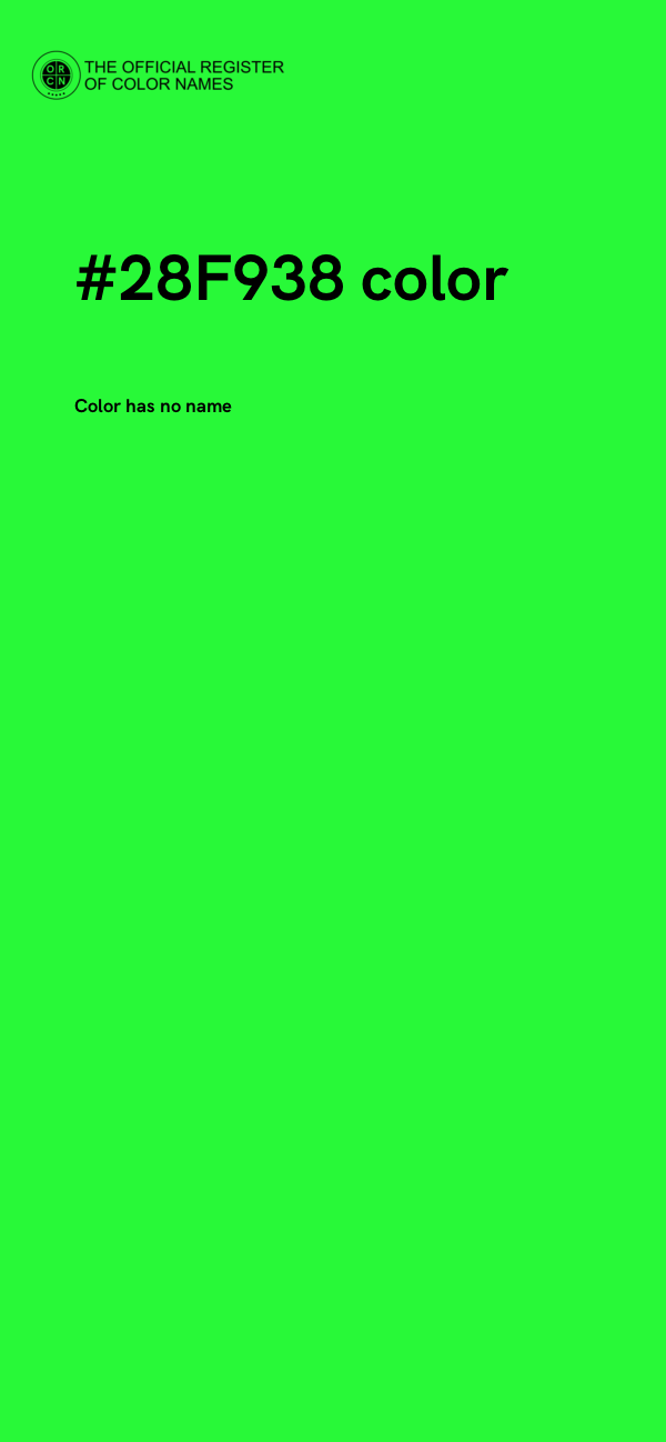 #28F938 color image