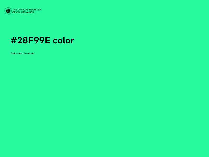 #28F99E color image