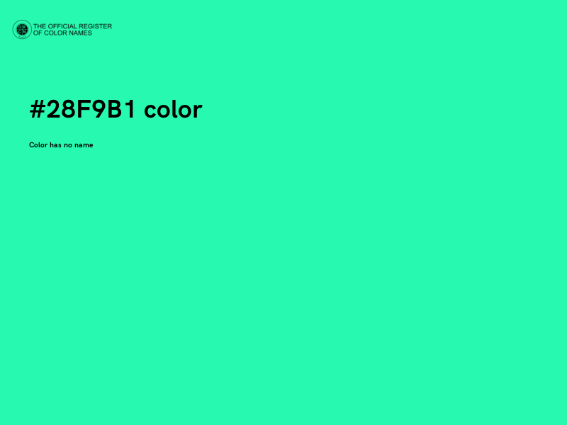 #28F9B1 color image