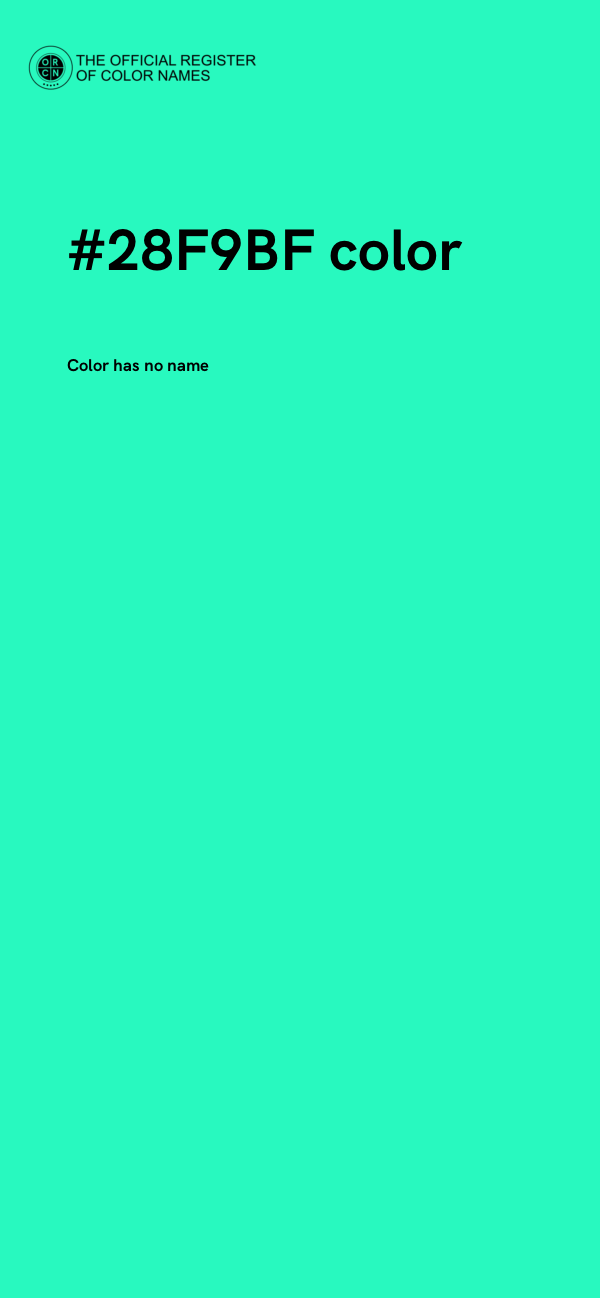 #28F9BF color image