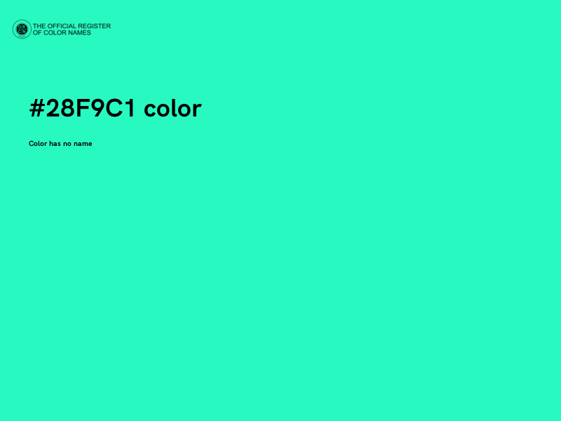 #28F9C1 color image