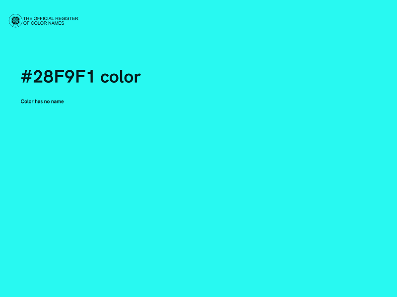 #28F9F1 color image