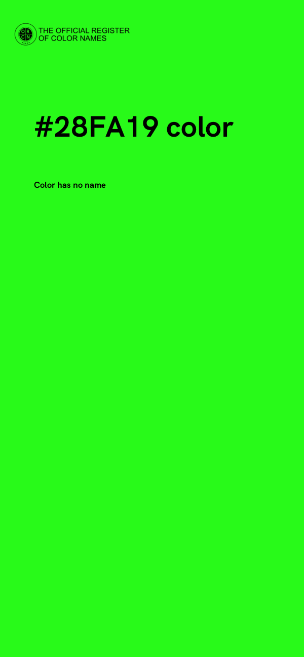 #28FA19 color image