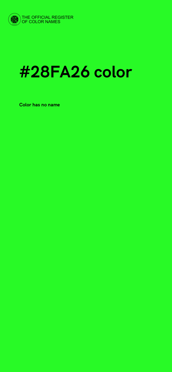 #28FA26 color image