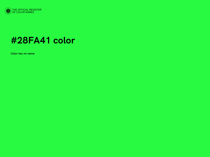 #28FA41 color image