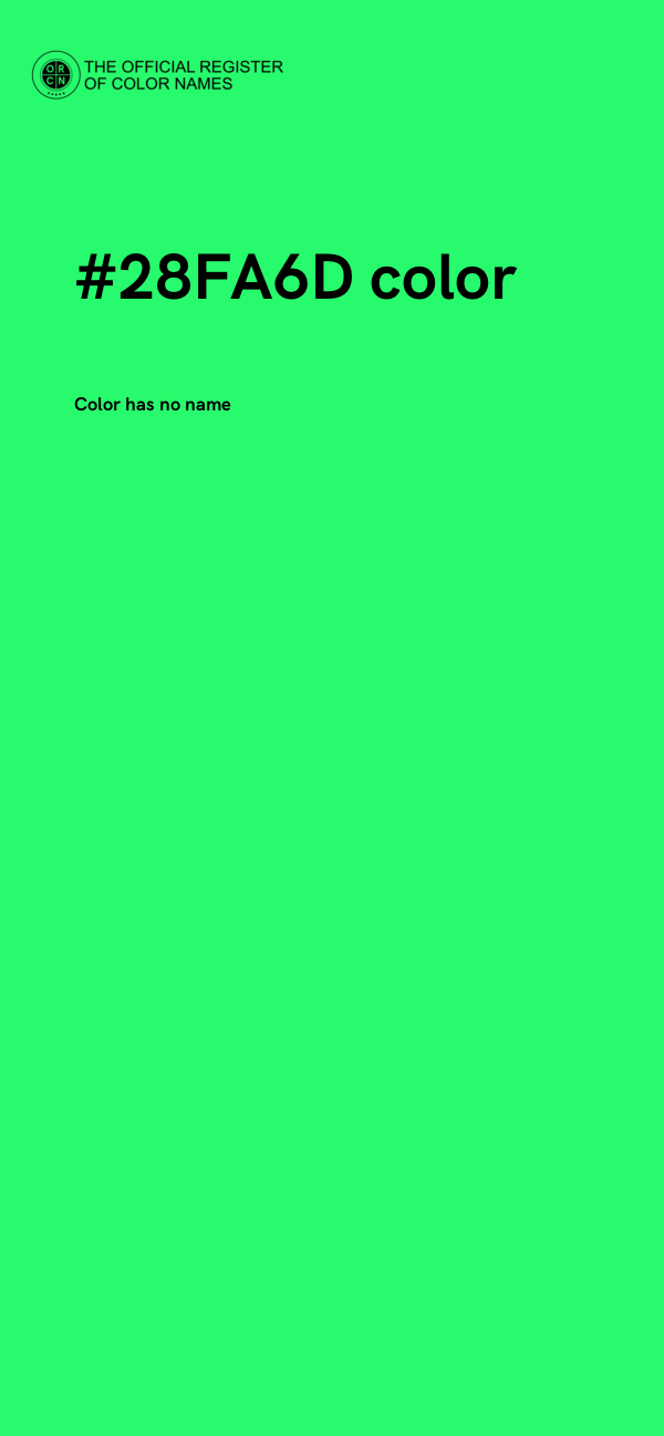 #28FA6D color image