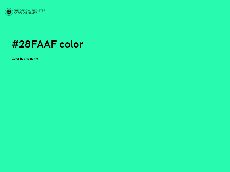 #28FAAF color image