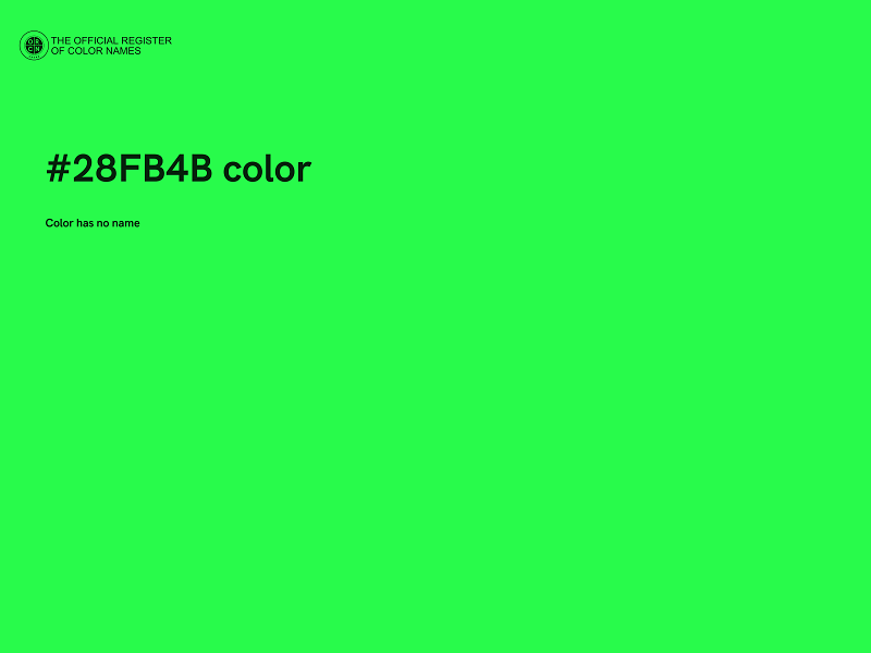 #28FB4B color image