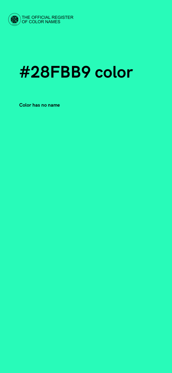 #28FBB9 color image