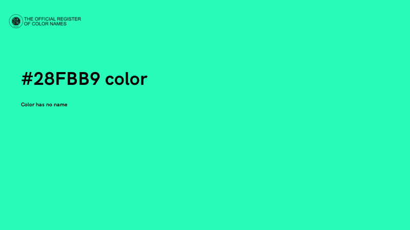 #28FBB9 color image