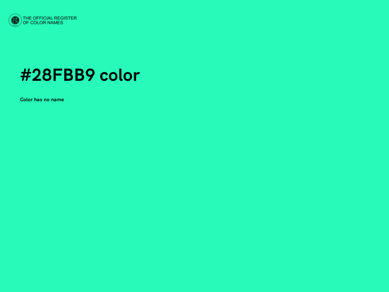 #28FBB9 color image