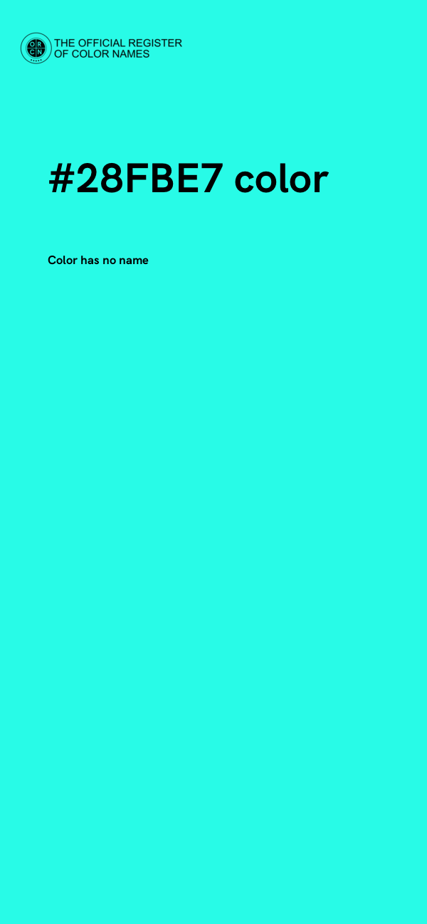 #28FBE7 color image