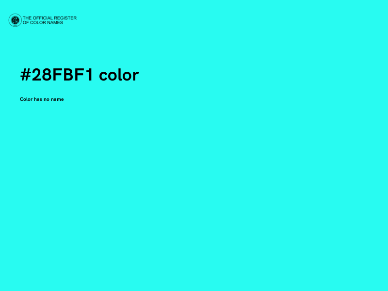 #28FBF1 color image