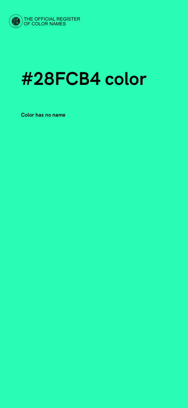 #28FCB4 color image