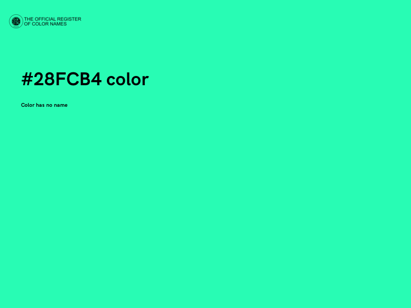#28FCB4 color image