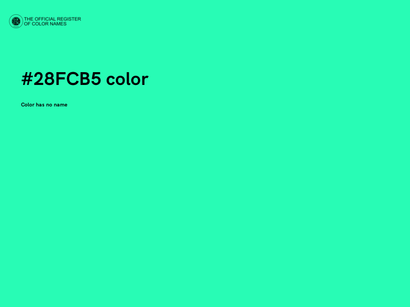 #28FCB5 color image