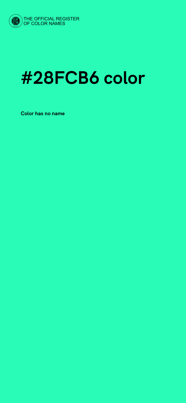 #28FCB6 color image