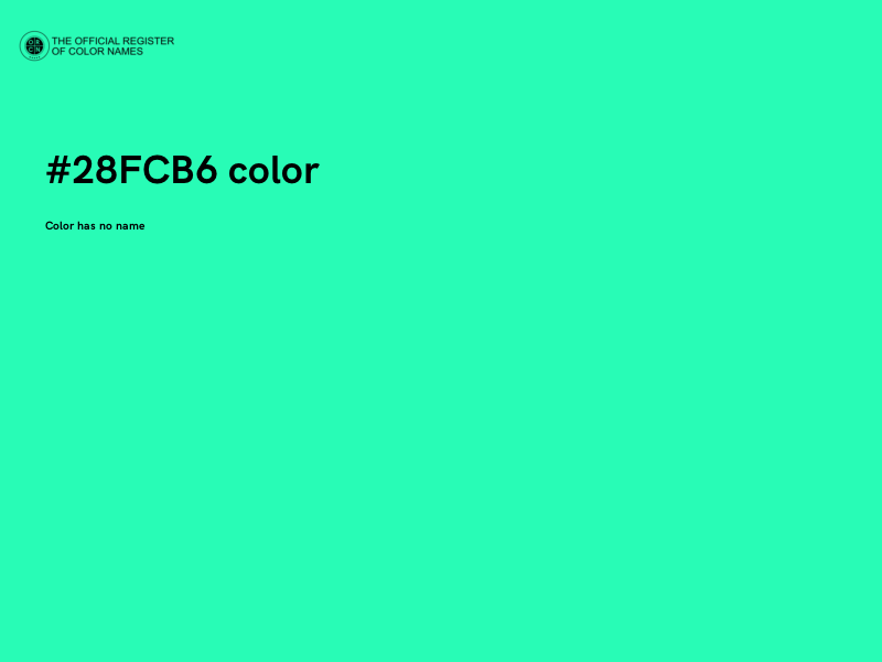 #28FCB6 color image