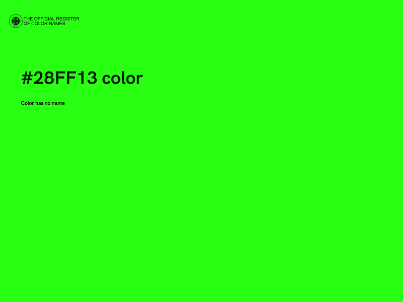 #28FF13 color image