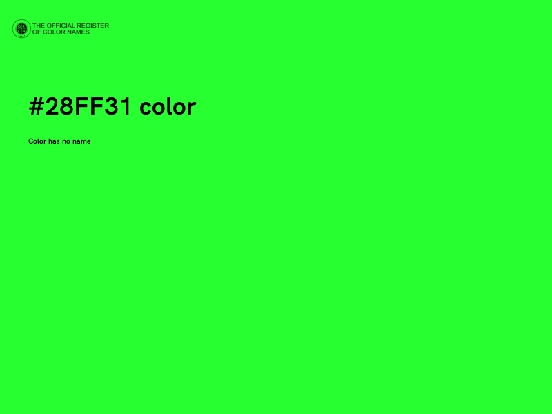#28FF31 color image