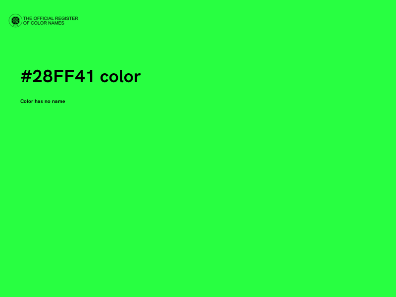 #28FF41 color image