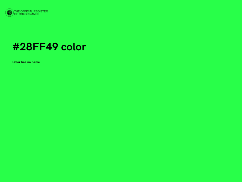#28FF49 color image