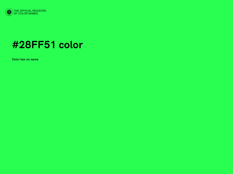 #28FF51 color image