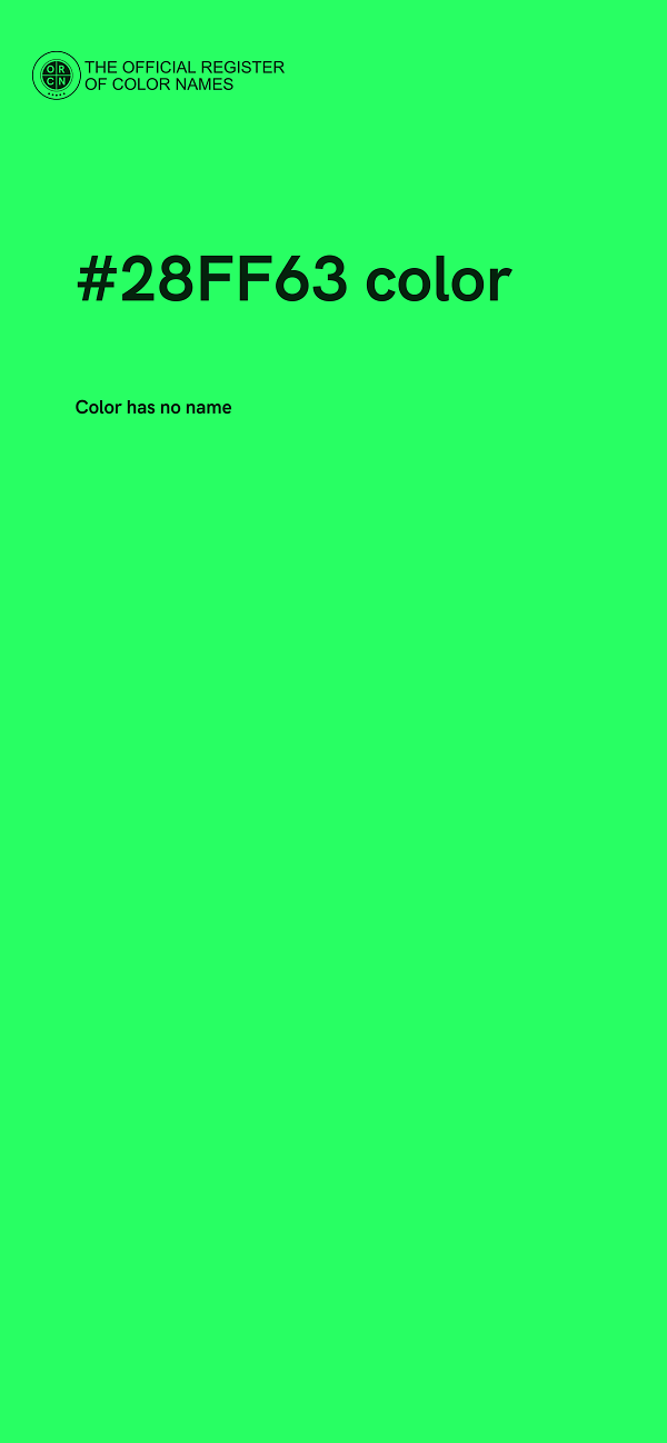 #28FF63 color image