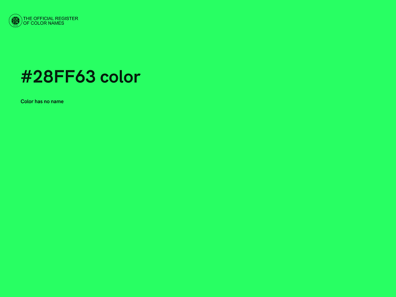 #28FF63 color image