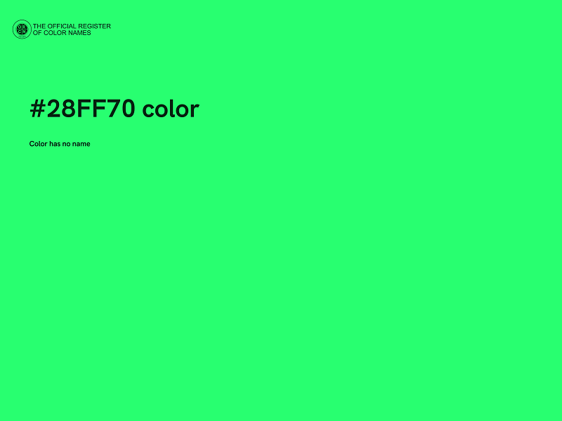 #28FF70 color image