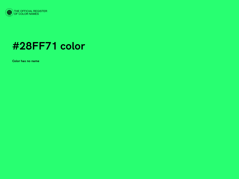 #28FF71 color image