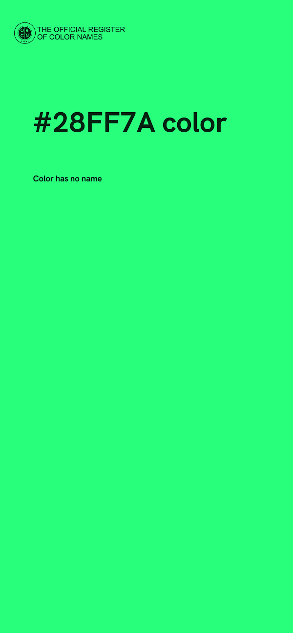 #28FF7A color image