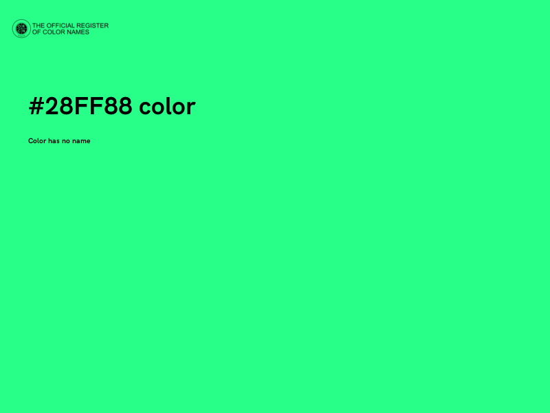 #28FF88 color image