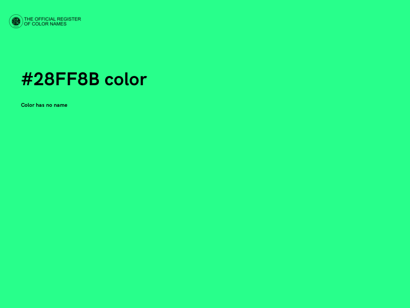 #28FF8B color image