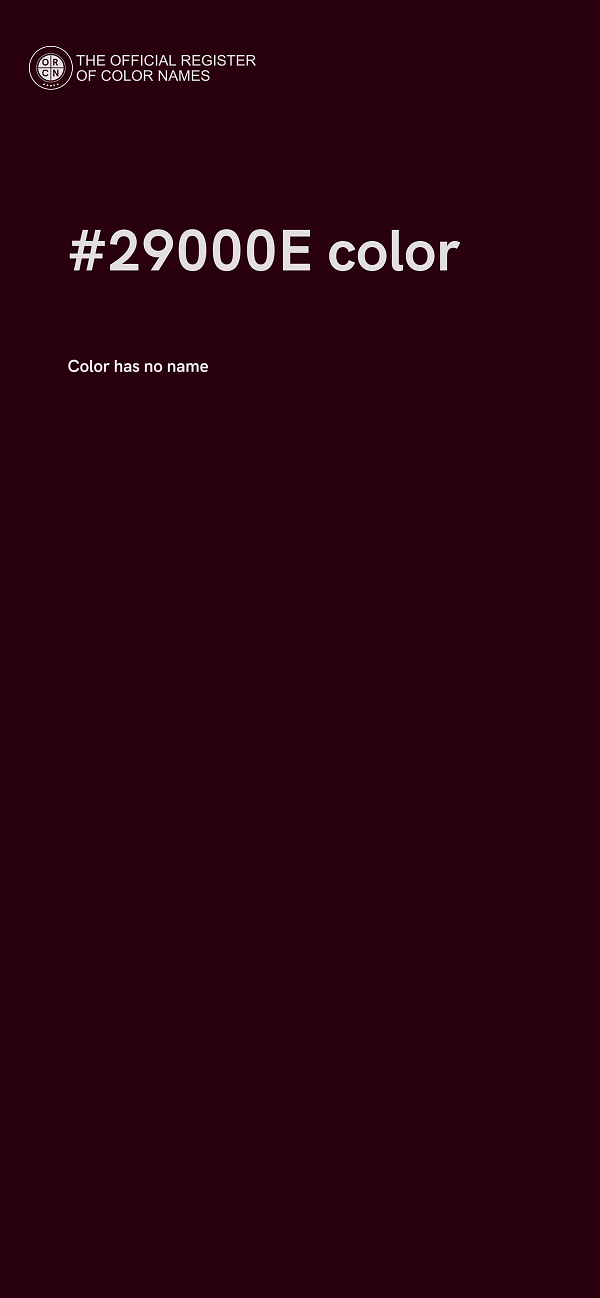 #29000E color image